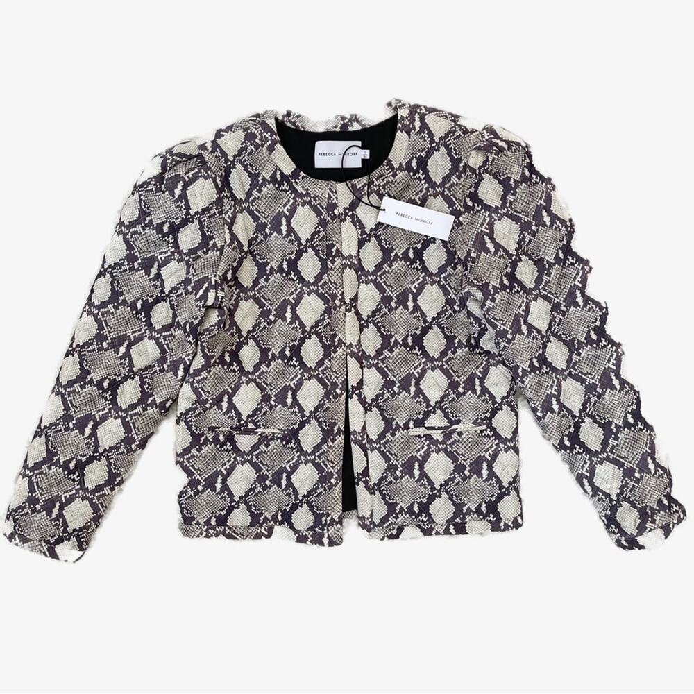 Rebecca Minkoff Shay Jacket Snakeskin NWT Small